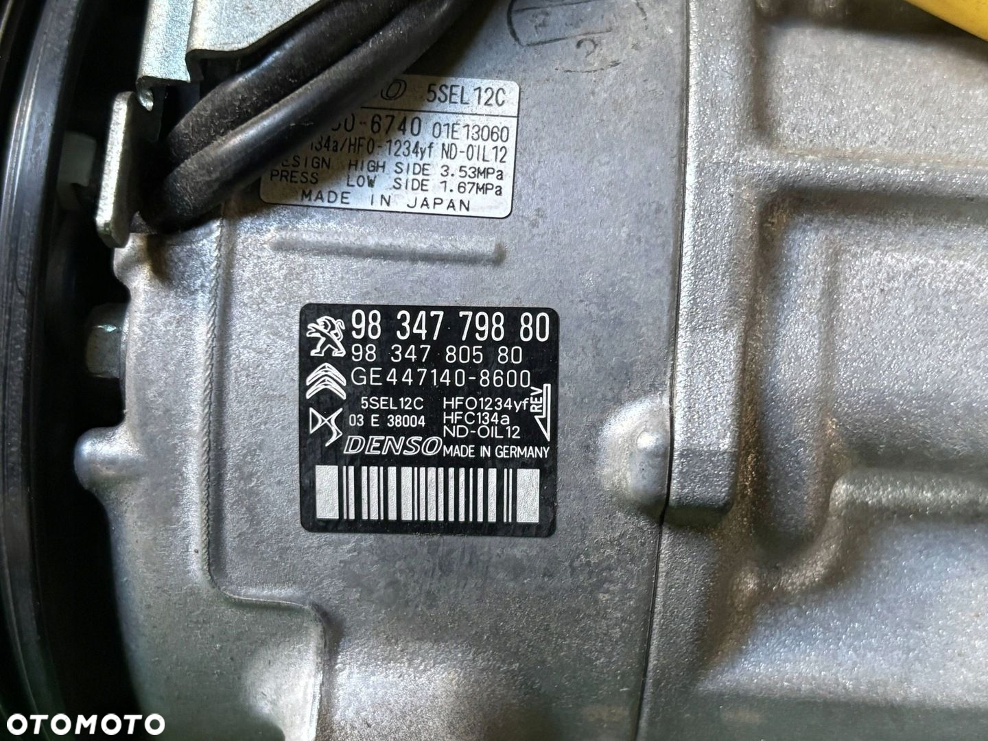 Opel Crossland X PEUGEOT CITROEN Kompresor / Sprężarka klimatyzacji A/C - 6
