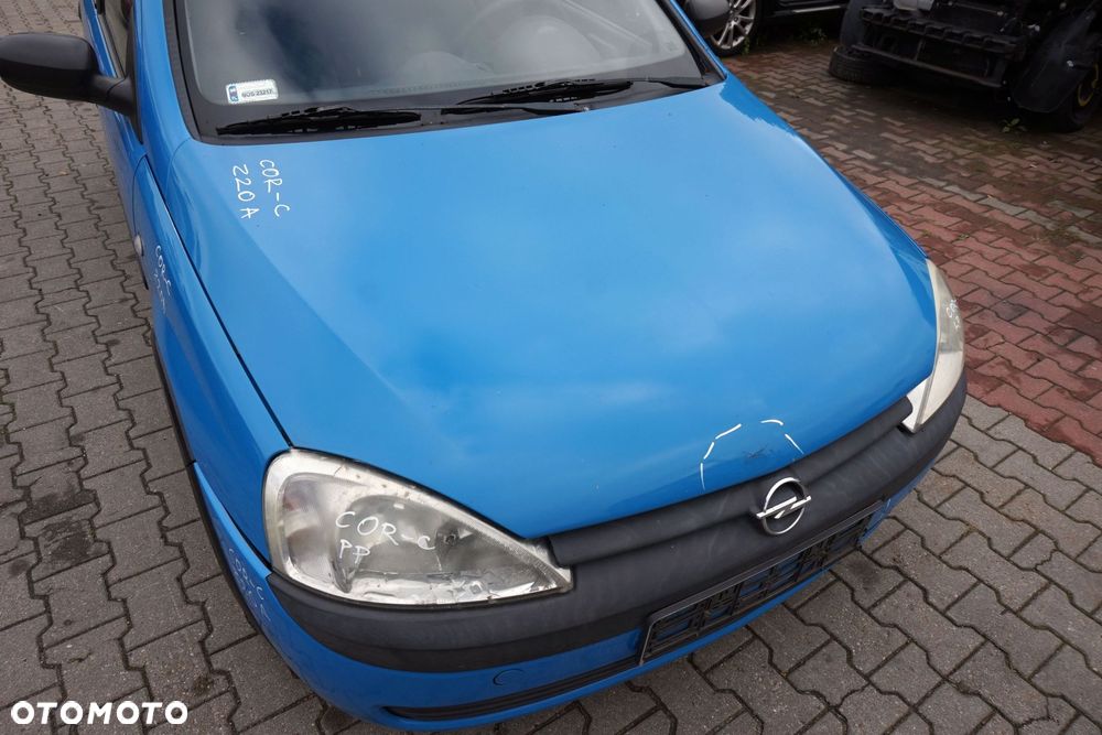 MASKA ZDERZAK BŁOTNIKI LAMPY CORSA C III Z20A  OPEL 1999-2003 NIEBIESKI PRZÓD KOMPLETNY - 4