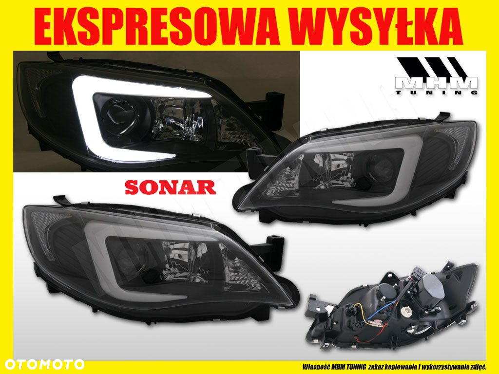 REFLEKTOR XENON DAY LIGHT LINE LED SUBARU IMPREZA - 2