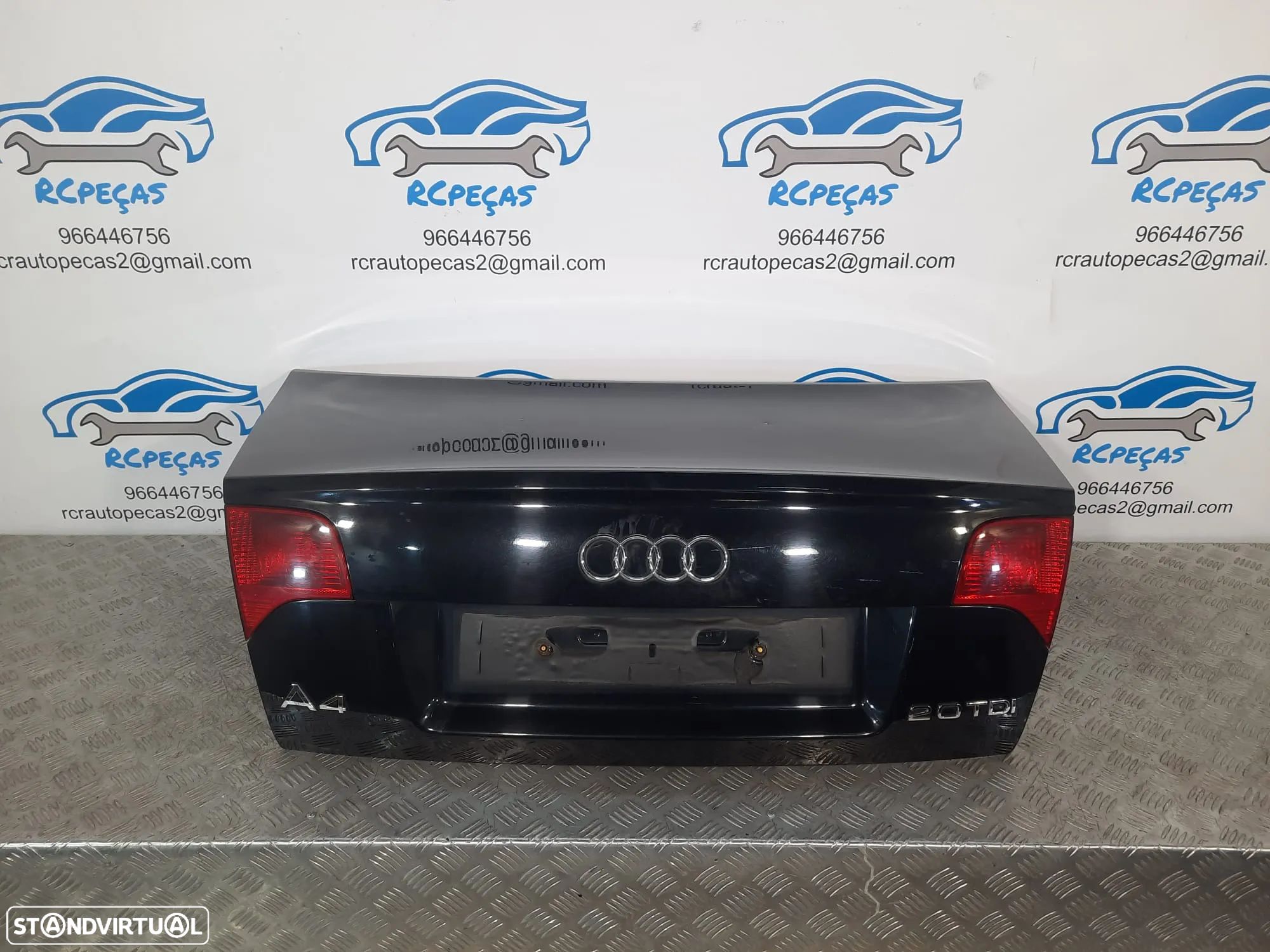 PORTA TAMPA MALA AUDI A4 B7 SLINE S LINE S-LINE SEDAN CARRO FECHO PUXADOR LUZ 3º STOP - 1
