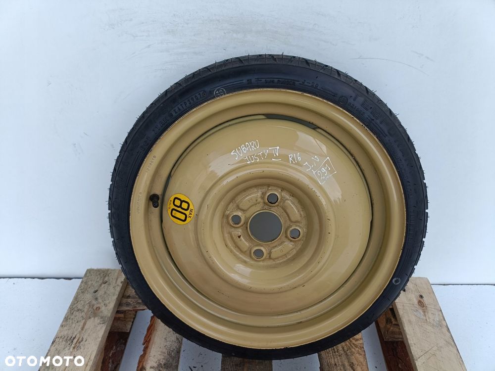 KOŁO DOJAZDOWE Subaru Justy IV 4 _ dojazdówka 105/70 R16 4x100 - 12