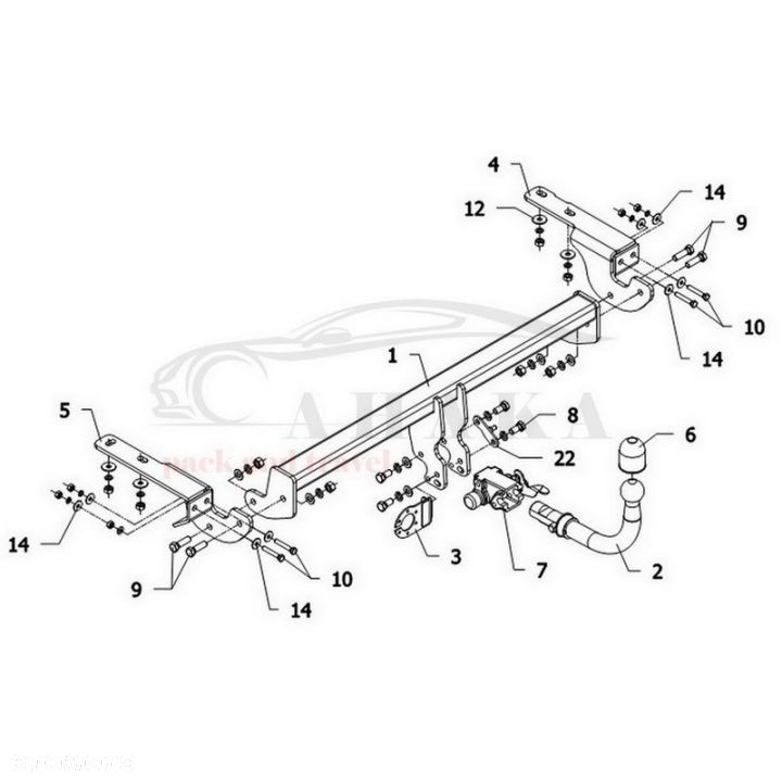 Hak Holowniczy Automat Do Citroen C4 Ii Hatchback 2010-2017 - 3