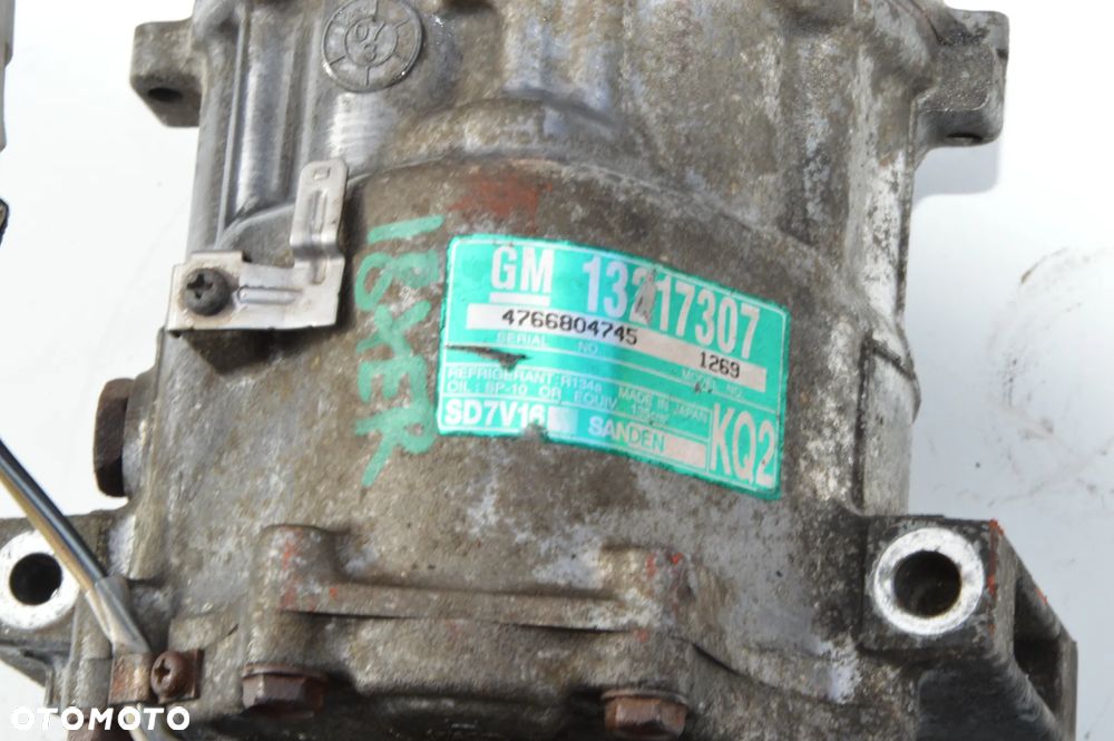 sprężarka klimatyzacji opel astra h zafira b  vectra c 1.8 16v z18xer 13217307 - 2