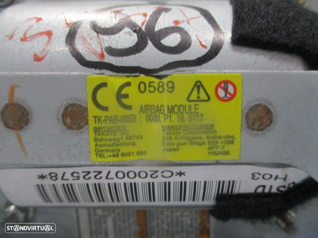 Kit Airbags 0080P1160117  T93340A  MAZDA 6 II FASE 2 2008 2 FASE 2 1.8I 120CV 5P CINZA  SEM TABLIER - 5