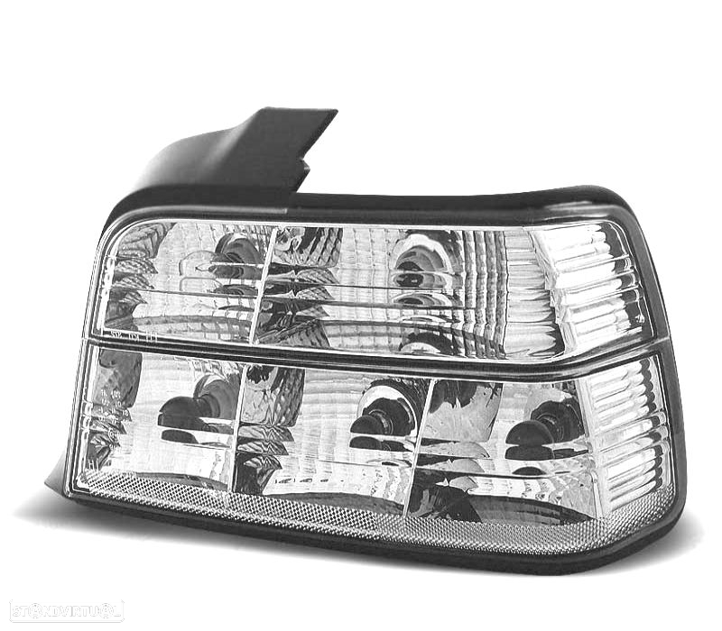 FAROLINS TRASEIROS PARA BMW E36 90-99 SEDAN CRYSTAL WHITE LEX - 2