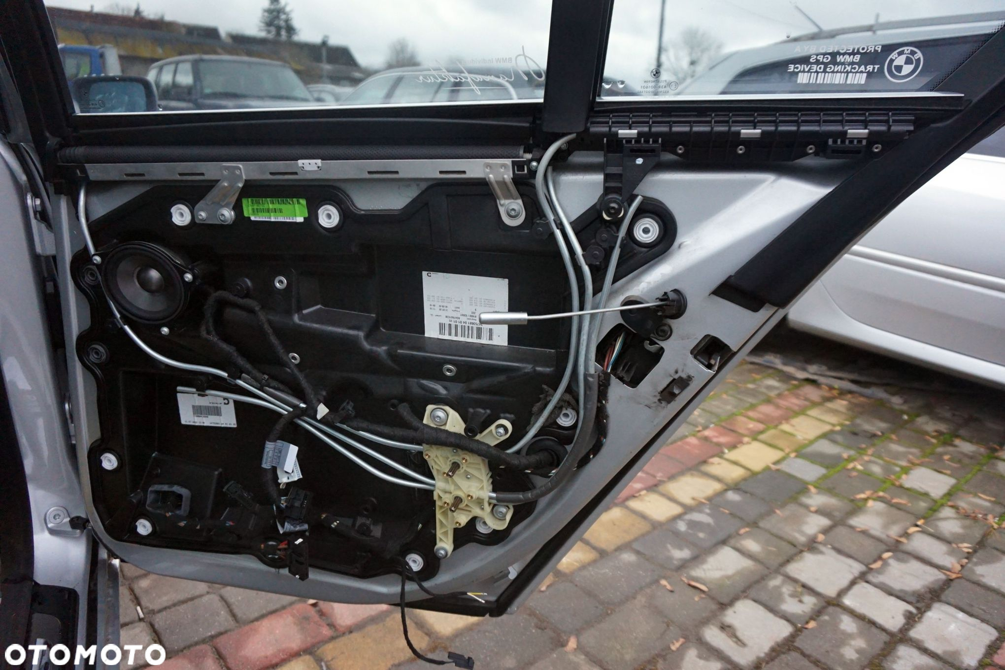DRZWI TYLNE PRAWE 7 IV E65 354  SREBRNY TITANSILBER BMW 2001-2005 - 8