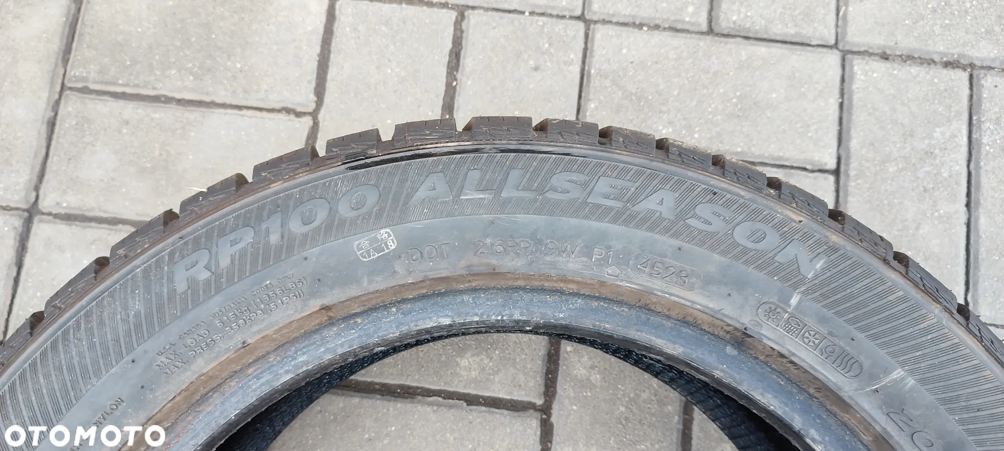 OPONY WIELOSEZOWE 205/55R16 PLATIN ALLSEASON (4523) 8mm WIELOSEZONOWE 4 SZTUKI KOMPLET - 5