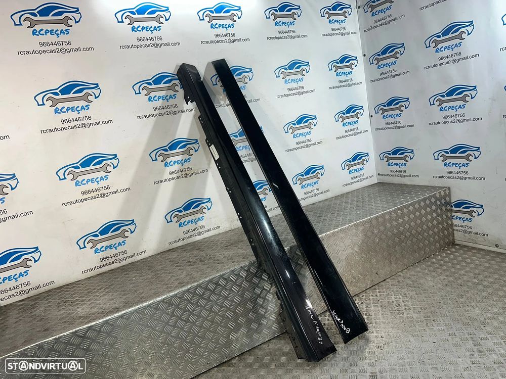 .Conjunto Embaladeiras Saias Laterais Esquerda Direita Sport Originais BMW Serie 3 F30 Sedan F31 Touring 2011 - 2019 - 3