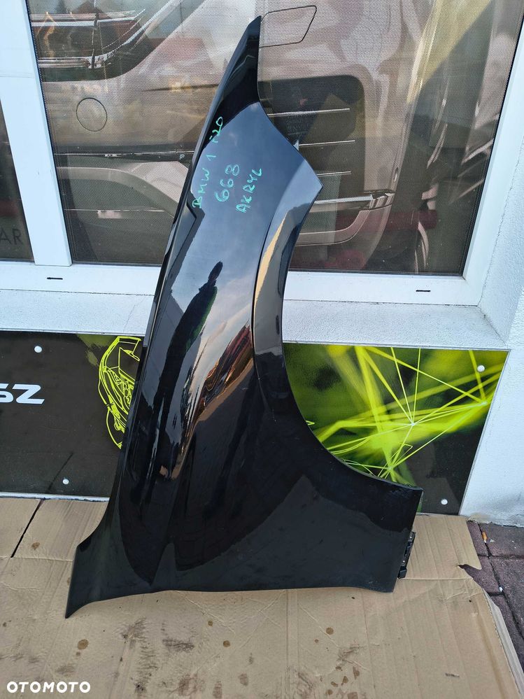 Błotnik Prawy Przód BMW 1 F20 F21 Lakier 668 Schwarz 2 Oryginał - 2