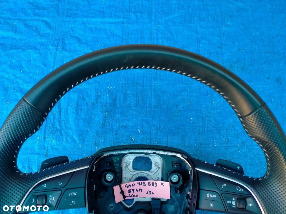 Audi Q7 4M Q8 S-Line Kierownica Łopatki Gałka Multifunkcja 4M0419689K - 7