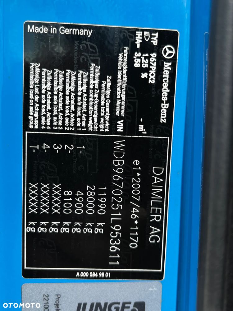 Mercedes-Benz ATEGO 1230 firanka , winda , 18 palet ,klimatyzacja , z Niemiec ,1227, 1224) , plandeka burty boczne - 19