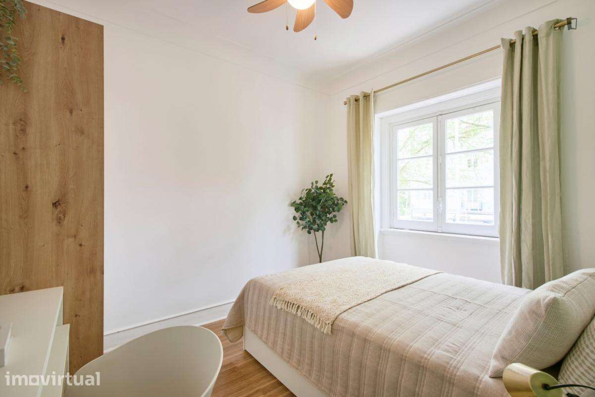 Quarto - localizado em Roma-Areeiro Lisbon - Grande imagem: 4/33