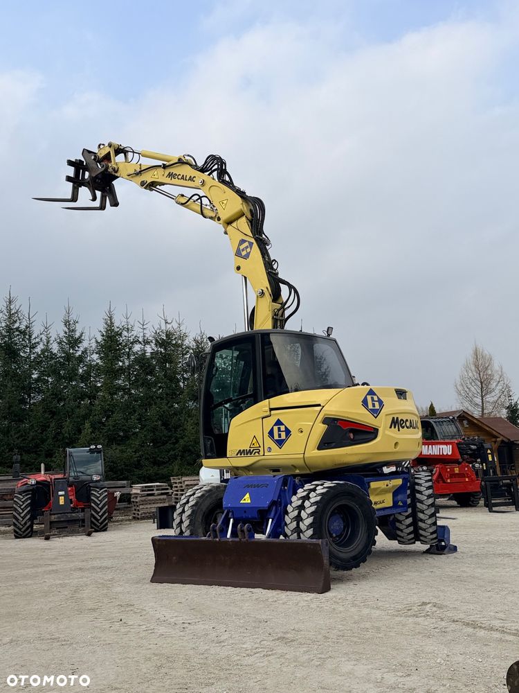 Mecalac Koparka 14 ton MECALAC 15 MWR koparko-ładowarka 3 łyżki widły 1 wł Centr.smarowanie Opony na BLIŹNIAKU 80%Camso ładowarka 714 12MTX 4x4 skrętne KLIMA kabina Premium silnik 146KM DEUTZ szybka 35km/h - 16