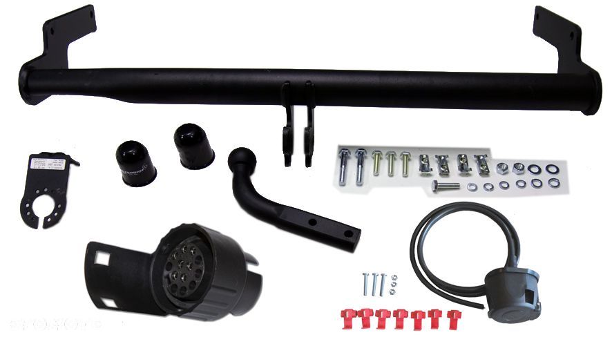 POLSKI HAK HOLOWNICZY STEINHOF + WIĄZKA + GNIAZDO 7PIN/13P PEUGEOT 206 3+5DRZWI HATCHBACK HB - 1