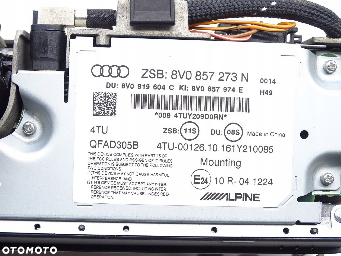 EKRAN WYŚWIETLACZ MONITOR LCD MMI NAVI NAWIGACJI AUDI A3 8V LIFT 8V0857273N - 6