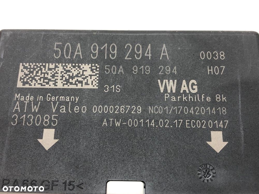 MODUŁ PDC PARKOWANIA  SKODA OCTAVIA III (5E3, NL3, NR3) 2012 - 2022 1.4 TSI 110 kW [150 KM] benzyna - 4