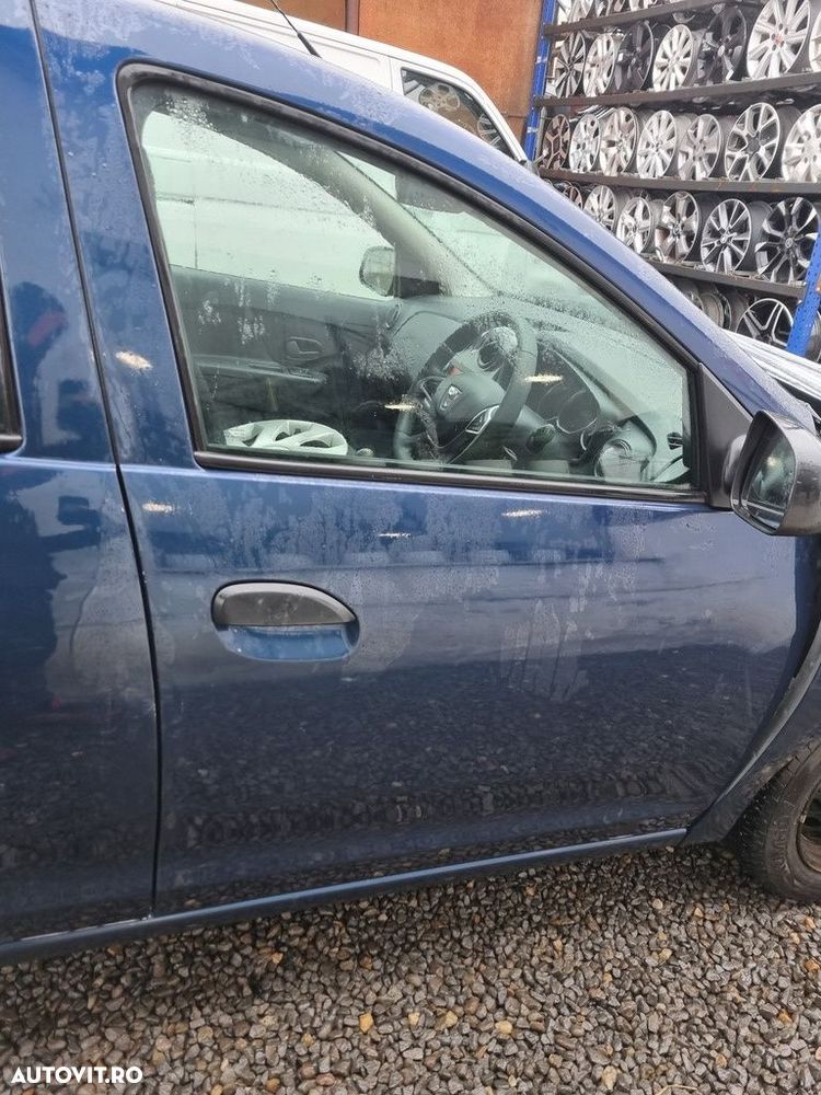 Usa Dreapta Fata Dacia Sandero 2 Facelift 2016 - 2020 Hatchback 4 Usi BLUE TERPR (1488) - 1