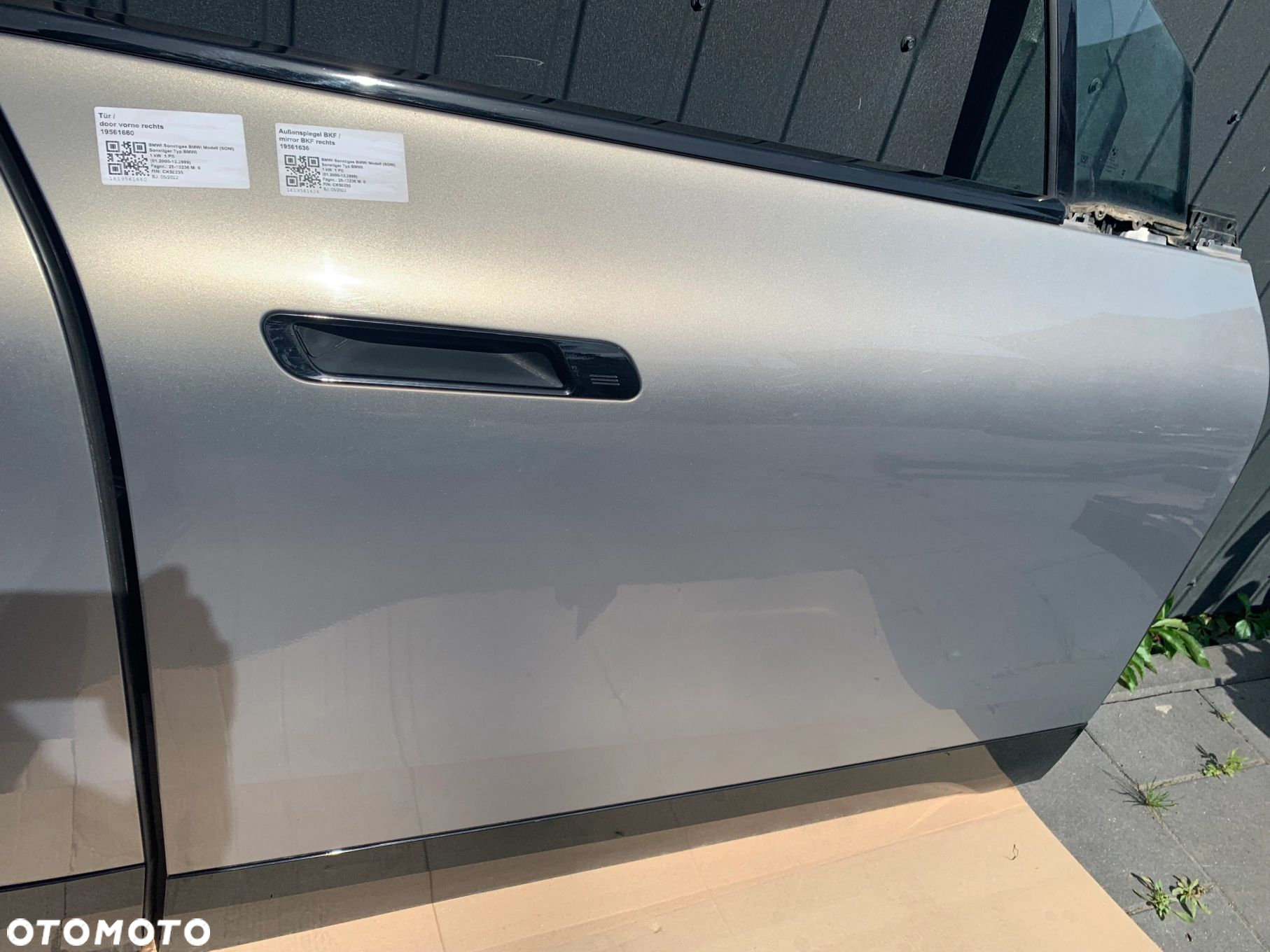 DRZWI PRAWA STRONA PRZÓD TYŁ BMW iX I20 C4A OXIDE GREY II METALLIC - 4