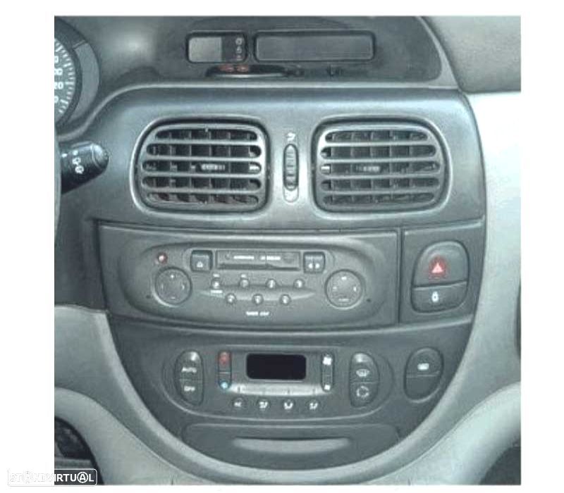 MOLDURA ADAPTADOR PRETO PARA RADIO 1-DIN PARA RENAULT MEGANE I SCENIC 96-03 - 6