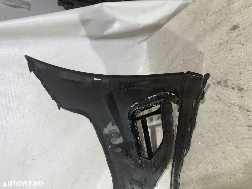 Bara fata VW Golf 7 VII, facelift, R-Line, 2017, 2018, 2019, 2020, cod origine OE 5G0807221LR, cu gauri pentru spalatori faruri si senzori de parcare (6). - 6