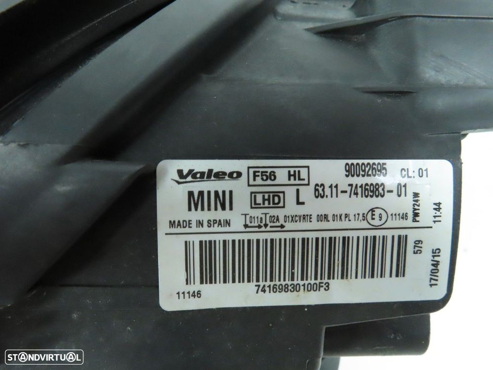 Conjunto de faróis LED Seminovo/ Original MINI MINI (F56)/MINI MINI (F55)/MINI M... - 7