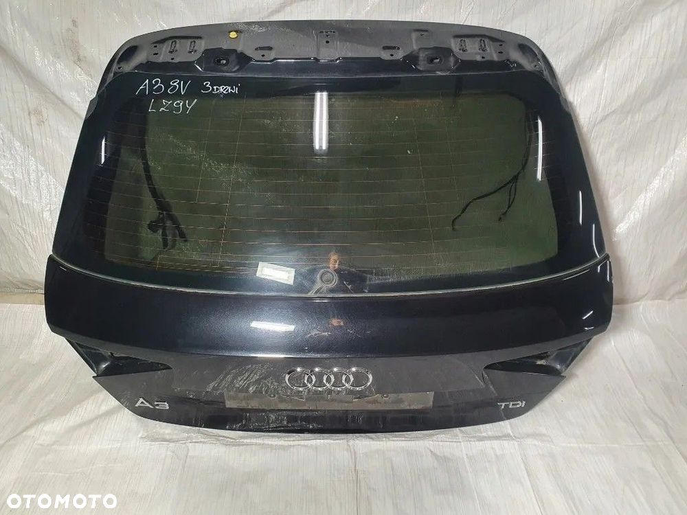 AUDI A3 8V COUPE 3-drzwi KLAPA BAGAŻNIKA TYŁ CZARNY LZ9Y SUPER STAN - 2