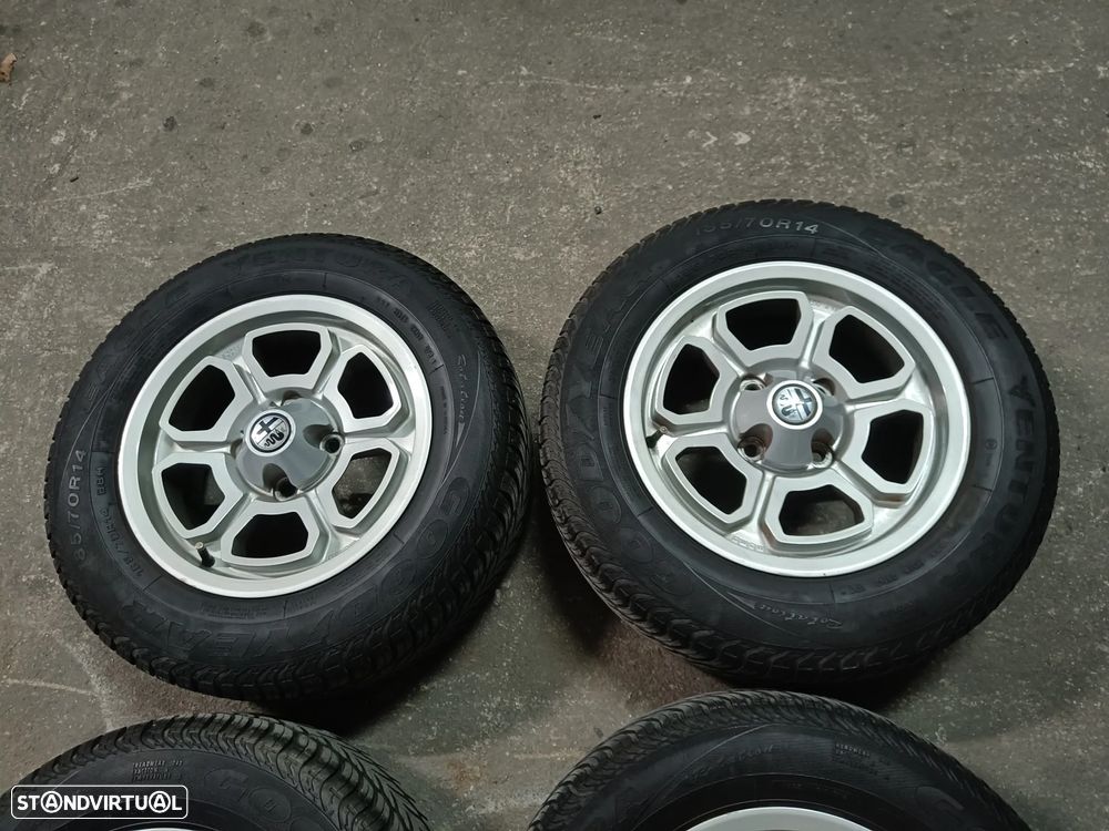 4 jantes 14 Alfa Romeo giulia Júnior Gt, GTV, 1300, 1600,1750  berlina - 3