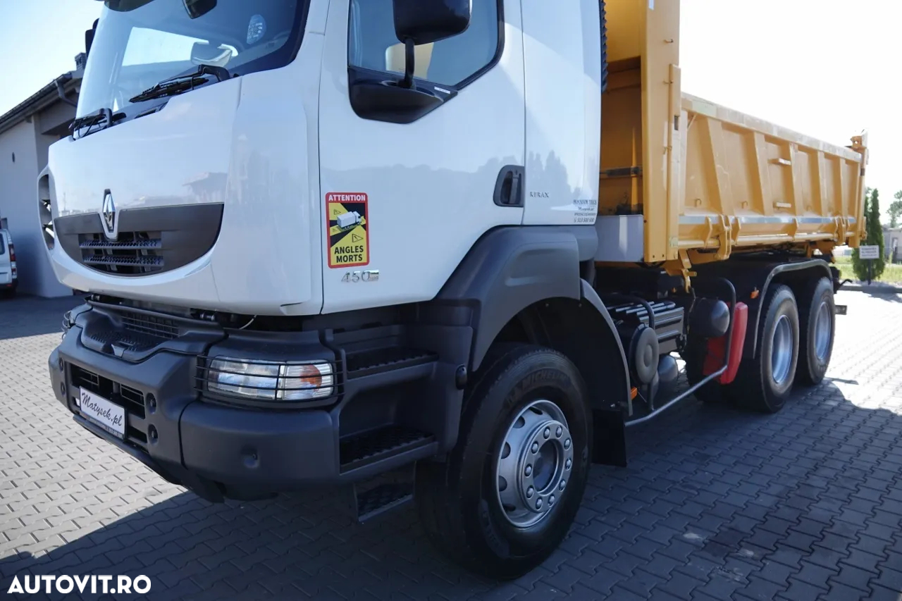 Renault KERAX 450 / 6x4 / BASCULATOR / HYDROBORTA / BORDMATIC / MANUAL / IMPORTAT - 17
