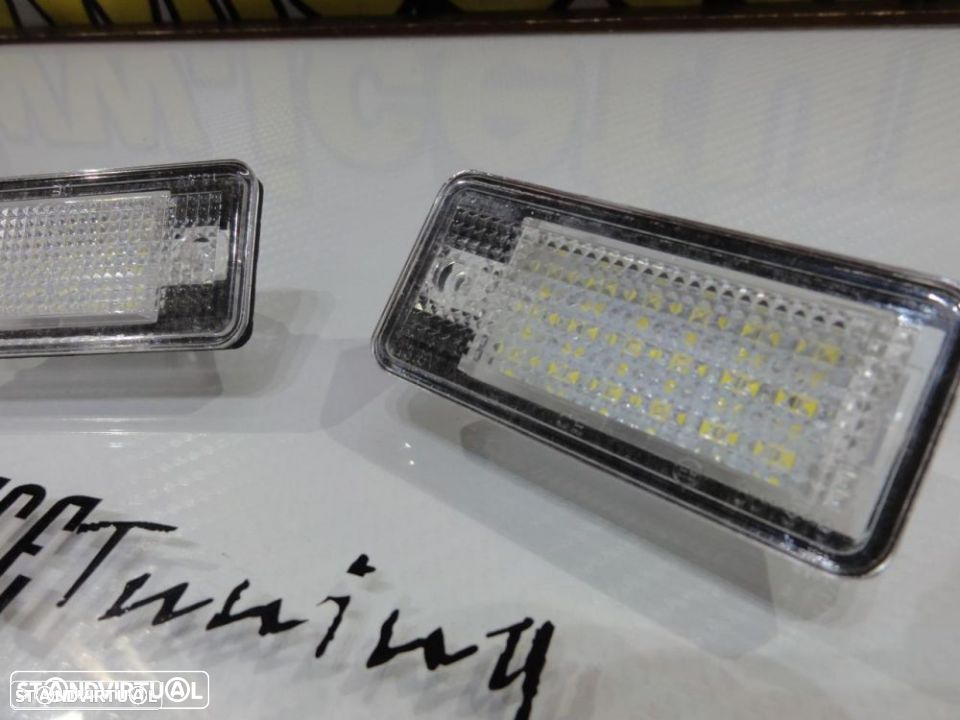 Suporte De Lâmpada De Matricula Com Led Branco Para Audi A3 8P, A4 B6, B7, A6 4F, A8, Q7, A5 - 3