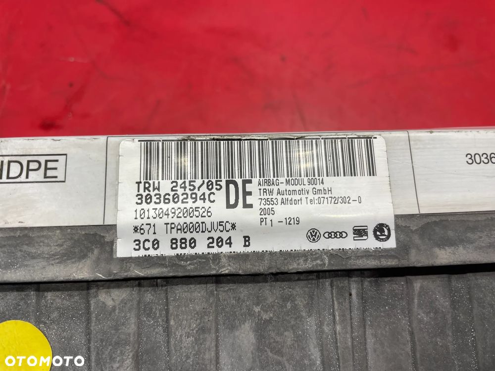 VW PASSAT B6 - PODUSZKA PASAŻERA 3C0880204B - 2