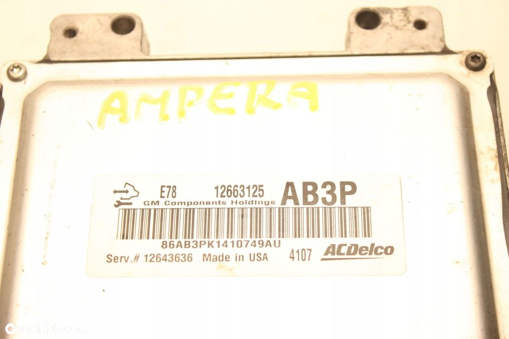 OPEL AMPERA KOMPUTER STEROWNIK SILNIKA 12663125 AB3P - 4