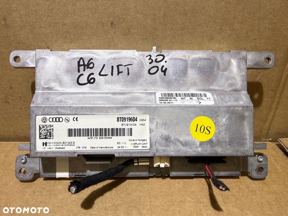 audi a4 b8 a5 8t q5 8r a6 c6 lift wyświetlacz ekran lcd 8t0919604 - 4