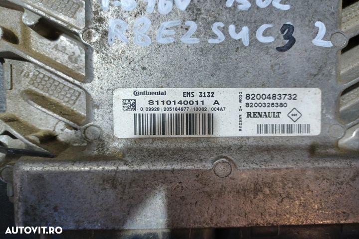 Calculator motor ECU S110140011 8200483732 - 1.6 16 V S110140011 8200 - 3