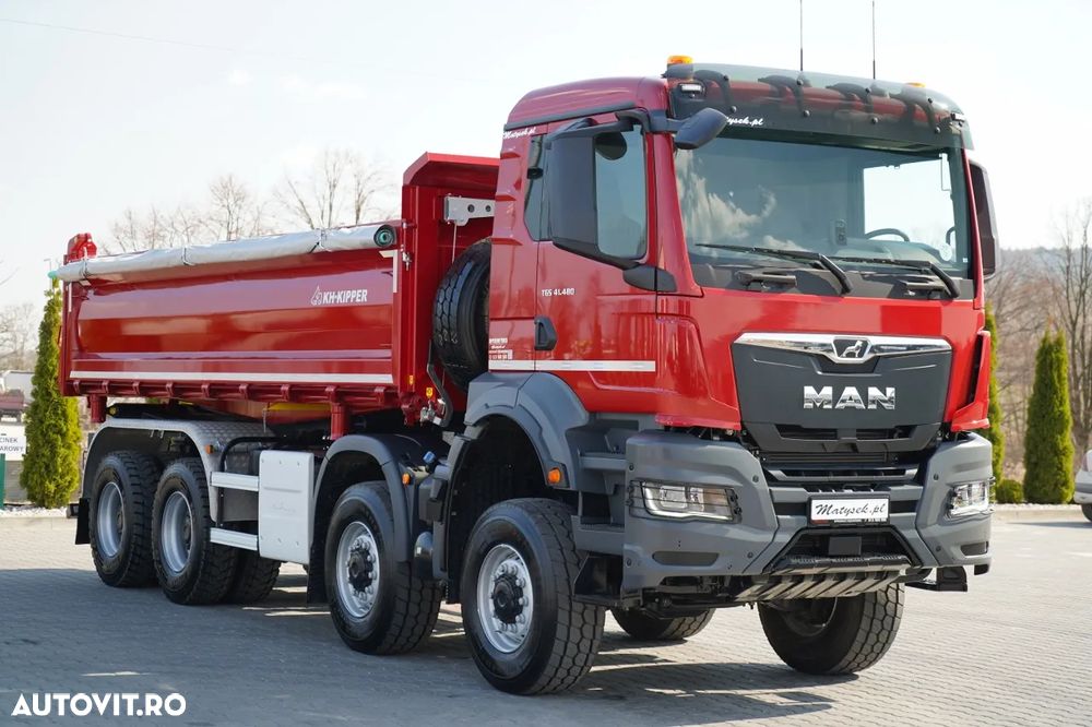 MAN TGS 41.480 / 8x8 / BASCULANĂ SPATE / MANUAL / NOU NOU / KH-KIPPER / - 23