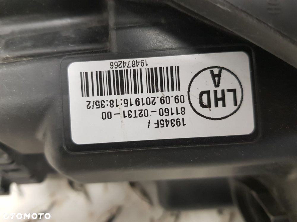 LAMPA LEWA TOYOTA COROLLA XII E21 18-24 SEDAN REFLEKTOR SOCZEWKA EUROPA IDEALNA  81150-02T31 - 5