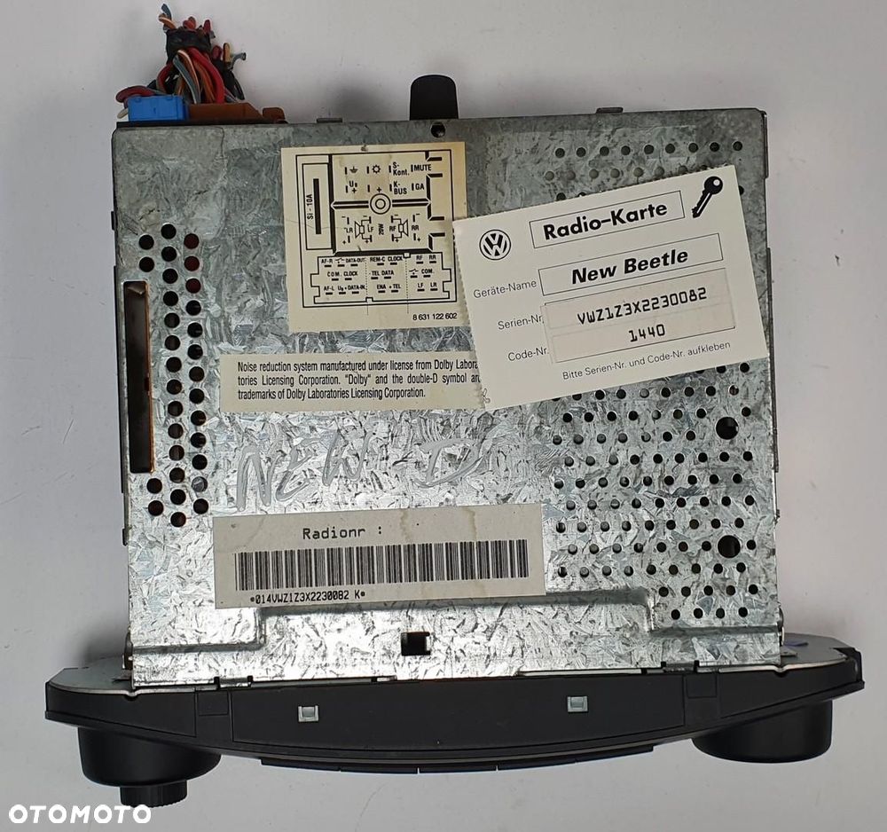 RADIO KASETA CD BLAUPUNKT VW NEW BEETLE 1C 1C0035186 - 2