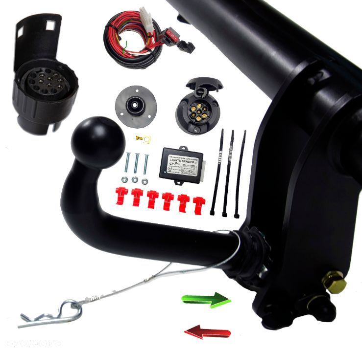KOMPLETNY AUTOMATYCZNY HAK HOLOWNICZY + MODUŁ 7PIN + ADAPTER 7/13P BMW X5 E70 F15 2013 do 2018 - 10