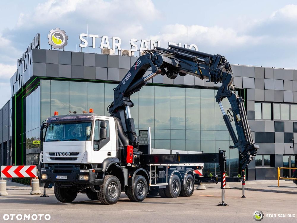 Iveco TRAKKER 450 8x8 HIAB 800E-7 FLy Jib Wciągarka HDS Żuraw - 6