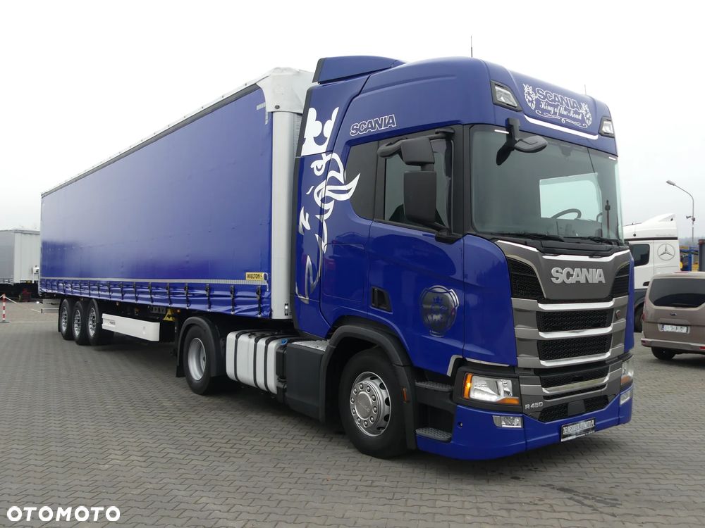 Scania R450 + WIELTON FIRANKA / ZESTAW STANDARD / AUTOMAT / - 11