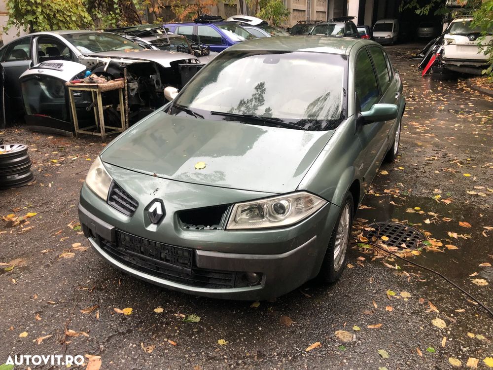 Dezmembrez Renault Megane II facelift verde 1,5 DCI Euro 4 2007