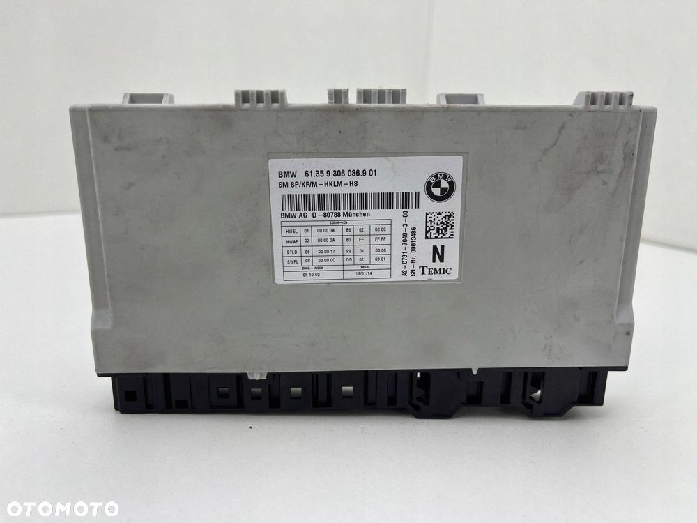 BMW F30 F31 F20 F21 MODUŁ STEROWNIK FOTELA KIEROWCY 9306086 - 1
