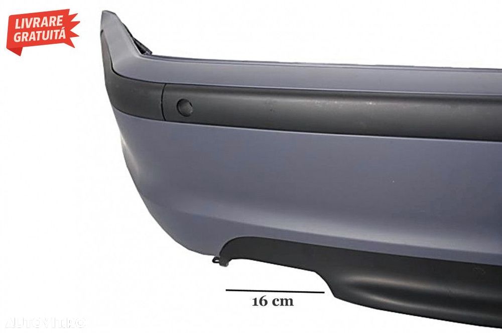 Bara Spate cu Toba Ornament Evacuare Fibra Carbon Mat BMW Seria 3 E46 - 4