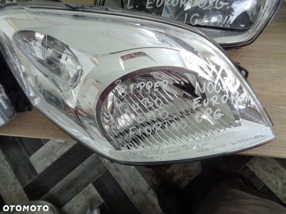 FIAT NEMO BIPPER FIORINO QUBO LAMPA PRAWY PRZÓD EUROPA - 1