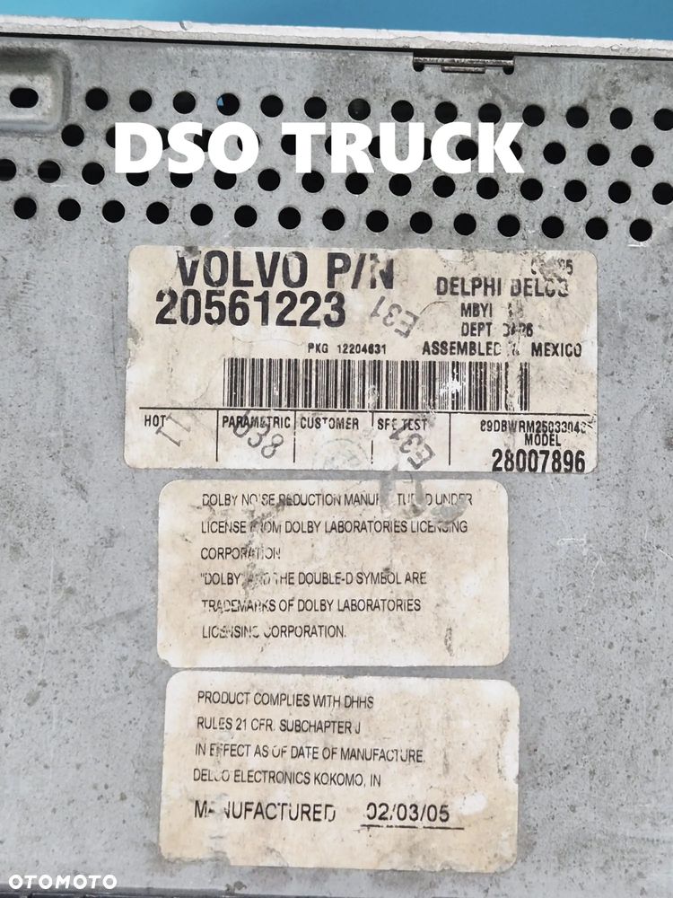 20561223 Radio Delphi Delco Volvo P/N - 4