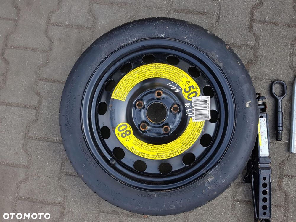 AUDI A3 8V 2012r- GOLF VII 7 LEON III KOŁO DOJAZDOWE 16 5X112 LEWAREK - 3