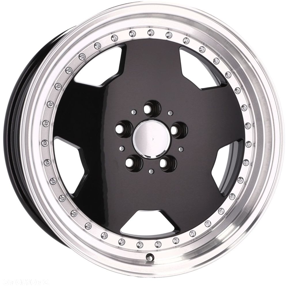 4x Felgi 17 m.in. do MERCEDES W124 W126 SEC SEL 190 W201 W202 W140 Rant Czarne - B5852 (BY1781) - 9