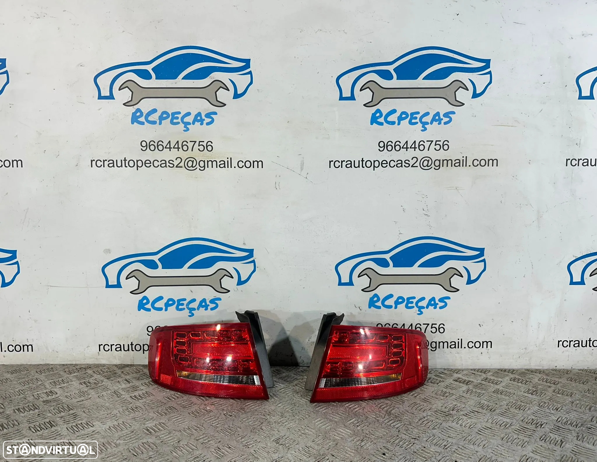 .Conjunto Farolins Led Originais Tras Traseiro Direito Esquerdo Audi A4 B8 Sedan F30 2008 - 2016 - 5