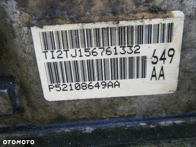 SKRZYNIA AUTOMAT REDUKTOR JEEP CHEROKEE KK 2.8 CRD 52108649AA DODGE NITRO - 8