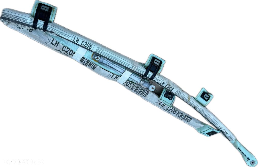 KURTYNA LEWA PODUSZKA SRS DACHOWA AIRBAG MERCEDES C W205 C205 COUPE ORYGINAL DEMONTAZ 2058602902 - 1