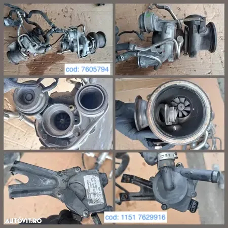 -2- Anexe motor 750i 2014 F01 turbo pompa auxiliara apa rampa injectoare bobina inductie - 2